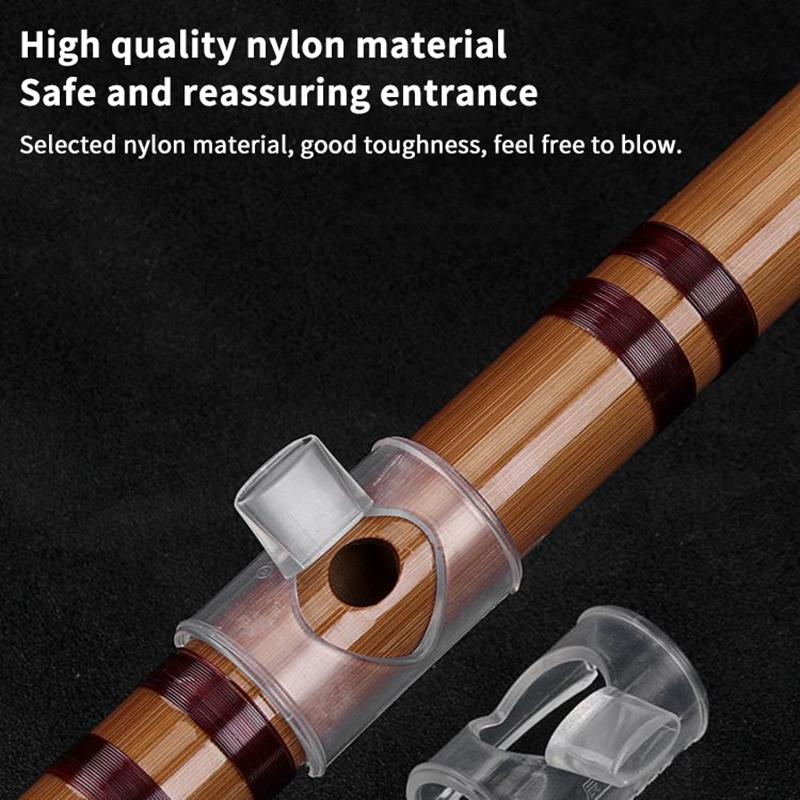 Musical Instrument That You Blow Into - Bambusflöten-Mundstück, leicht zu blasendes Flöten-Mundstück, Pfeife,