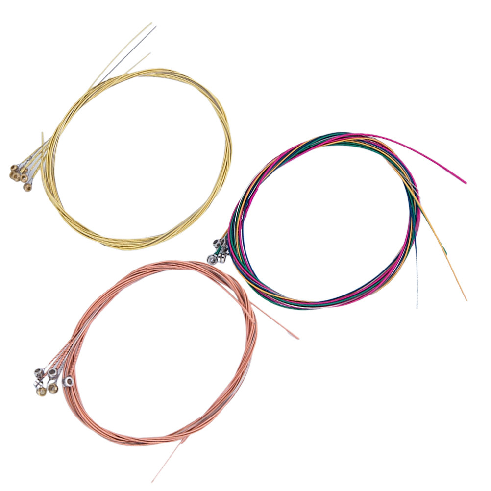Musical Instrument Strings - Folk-Gitarrensaiten aus Rotkupfer, Messing und farbigem
