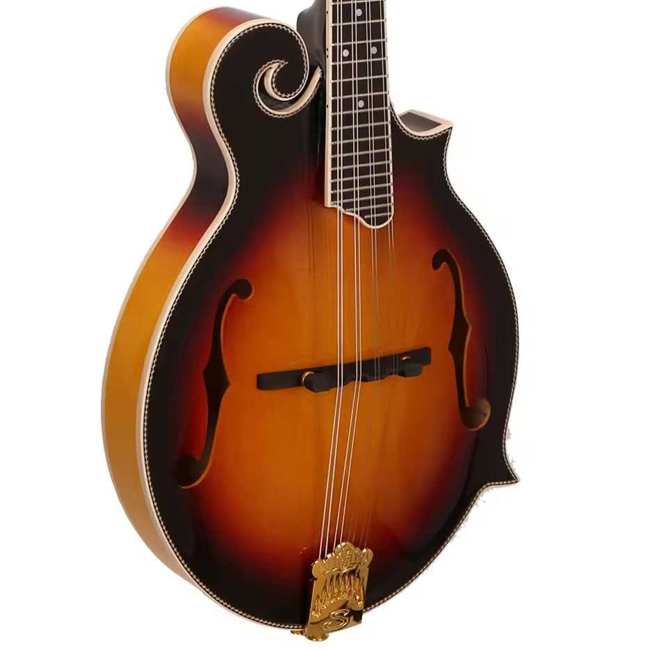 Musical Instrument Mandolin - 8-Saitige Mandoline, SUNBURST Glänzende Oberfläche, Palisander-Hals,