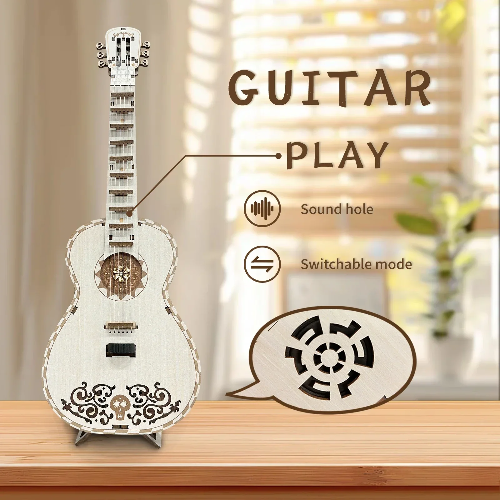 Musical Instrument Japan - Geburtstagsgeschenke Gitarrenfiguren Miniaturen NEUE DIY Holz-Musikinstrumente