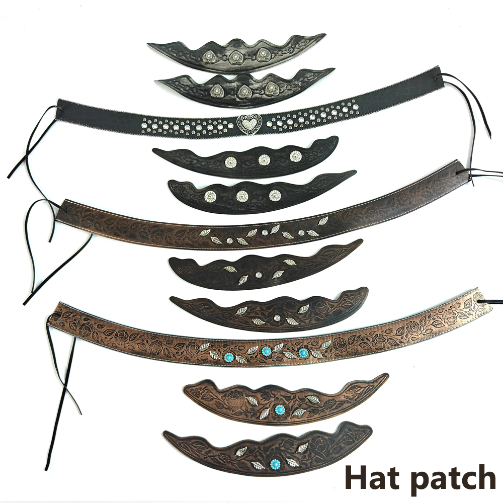 Musical Instrument Jazz - Western Lederhutband Vintage Cowboyhut-Patch Verstellbarer Hutgürtel