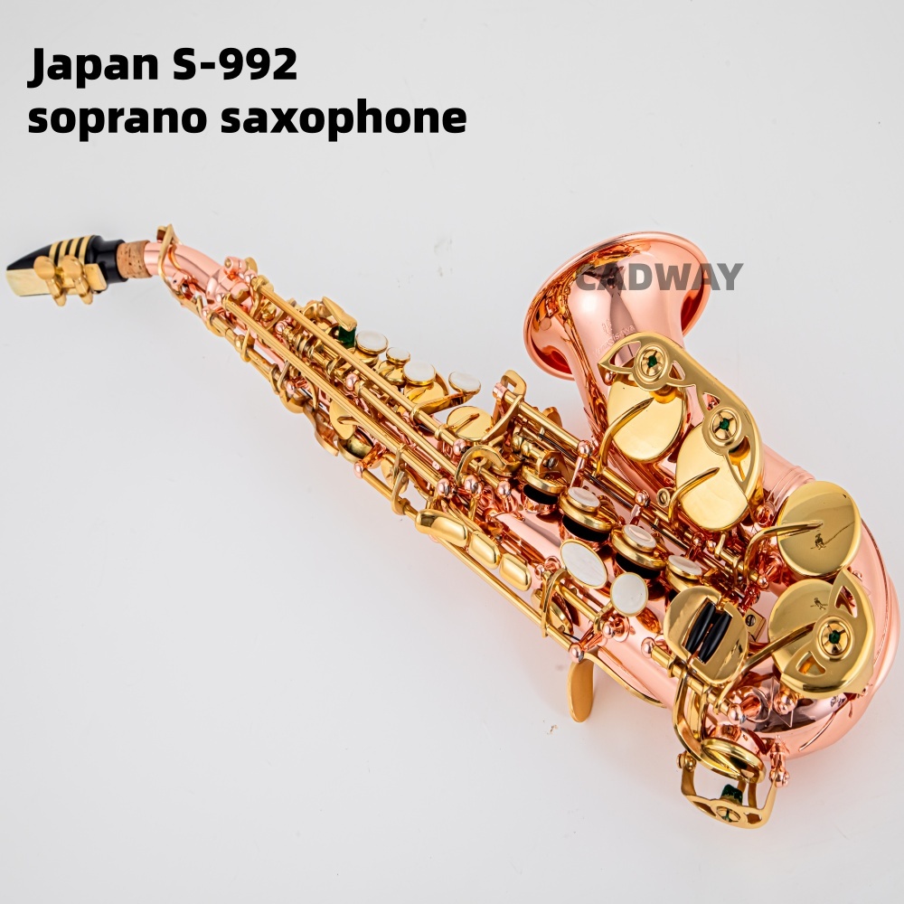 Musical Instrument Japan - Japanisches Saxophon Sopran B-Dur Messing Roségoldbeschichtung