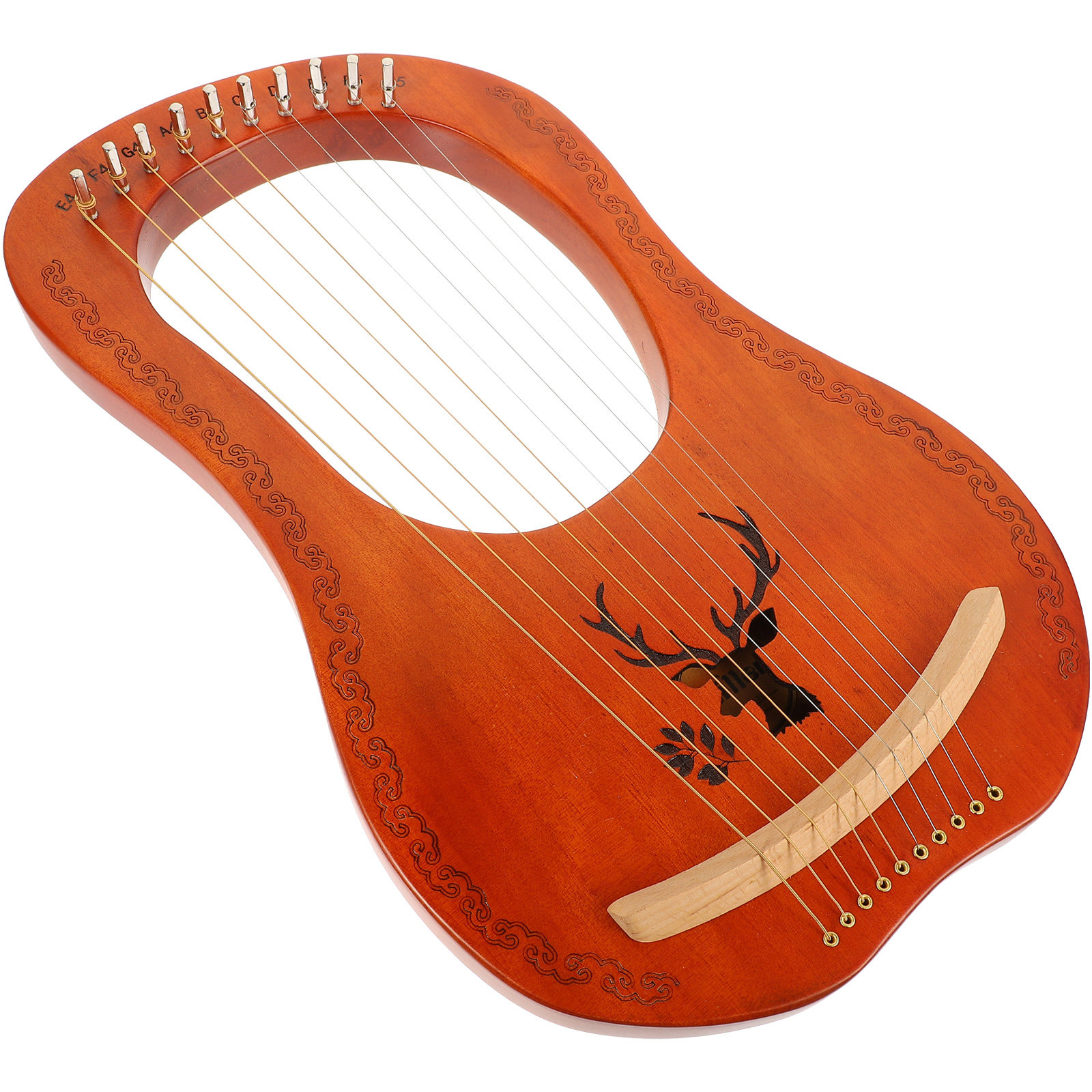 1 Set 10-saitige Lyra-Harfe au – Musical Instrument Lyre Bewertung und Preis