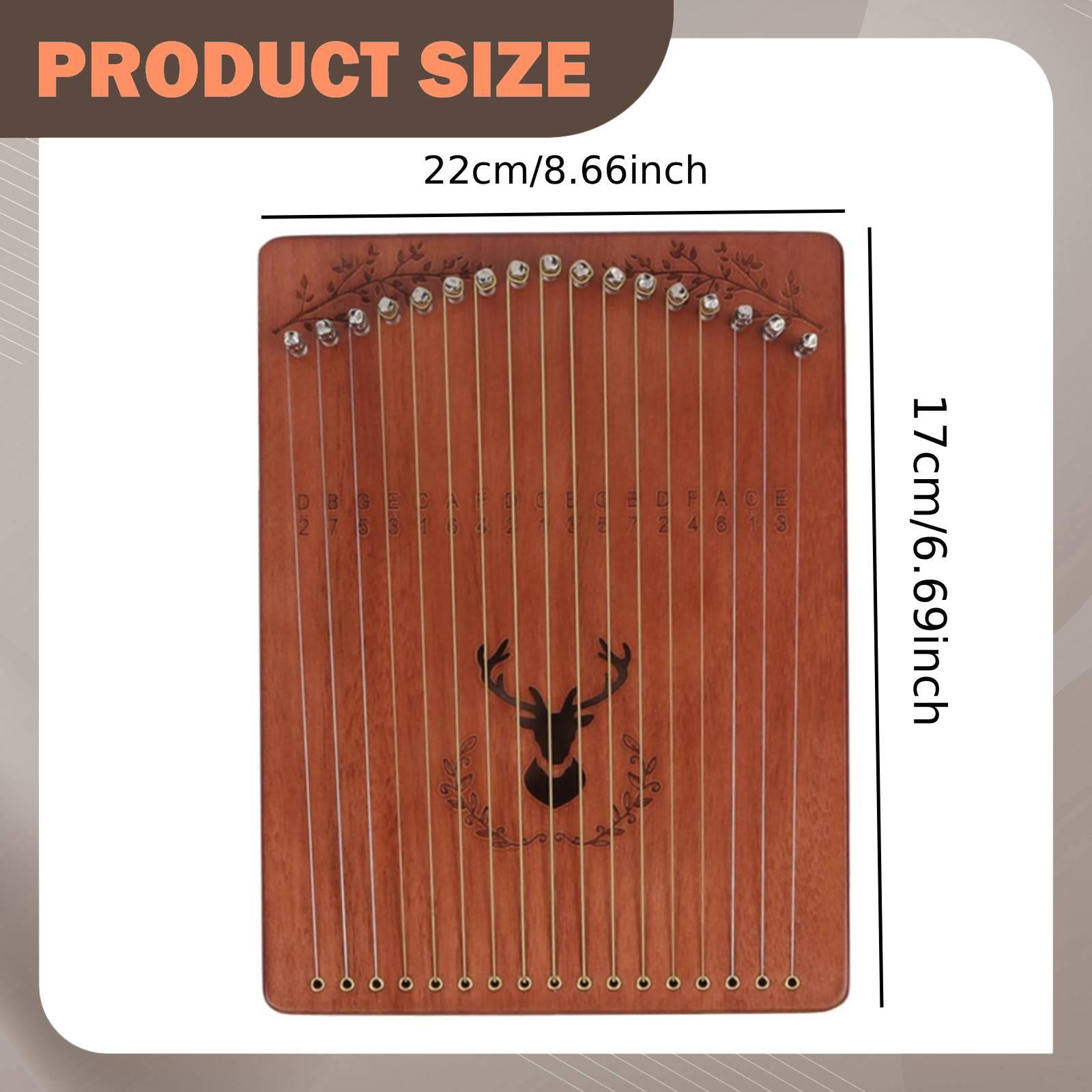 Tragbare 17-Saitige Lyra-Harfe – Musical Instrument Lyre Bewertung und Preis