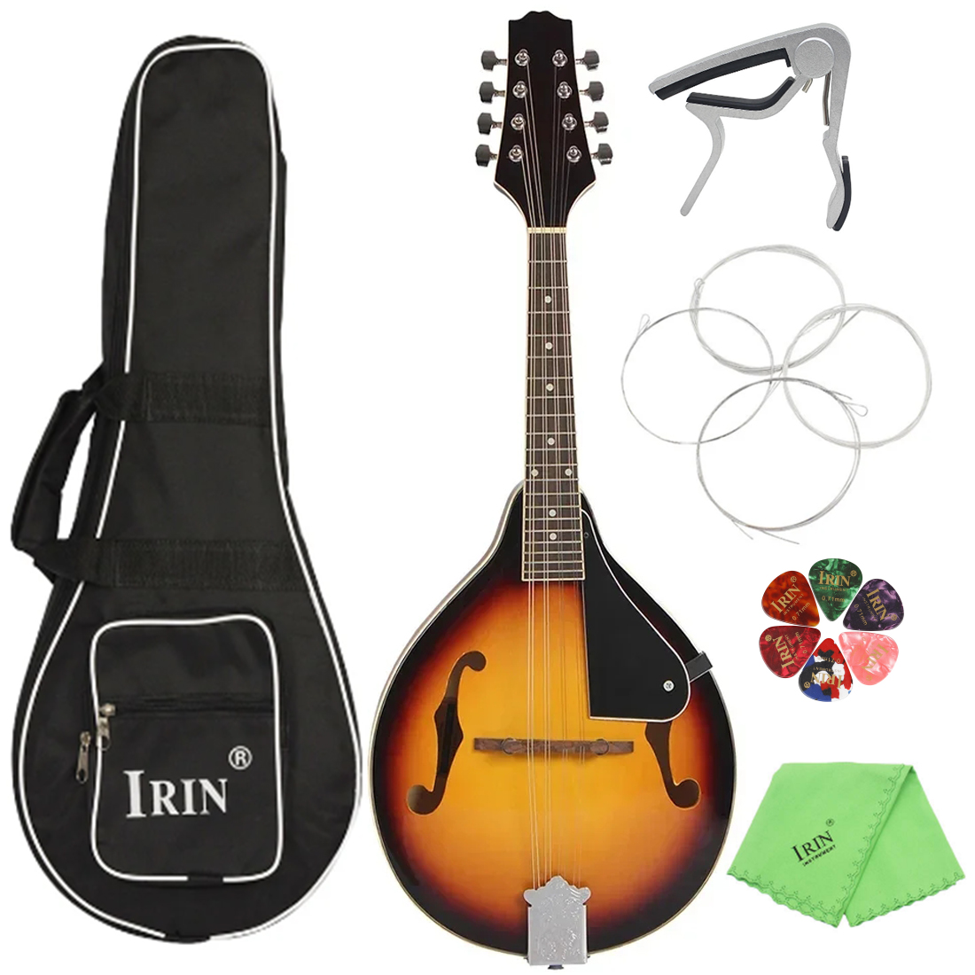 IRIN Sunset 8-saitiges Lindenh – Musical Instrument Mandolin Bewertung und Preis