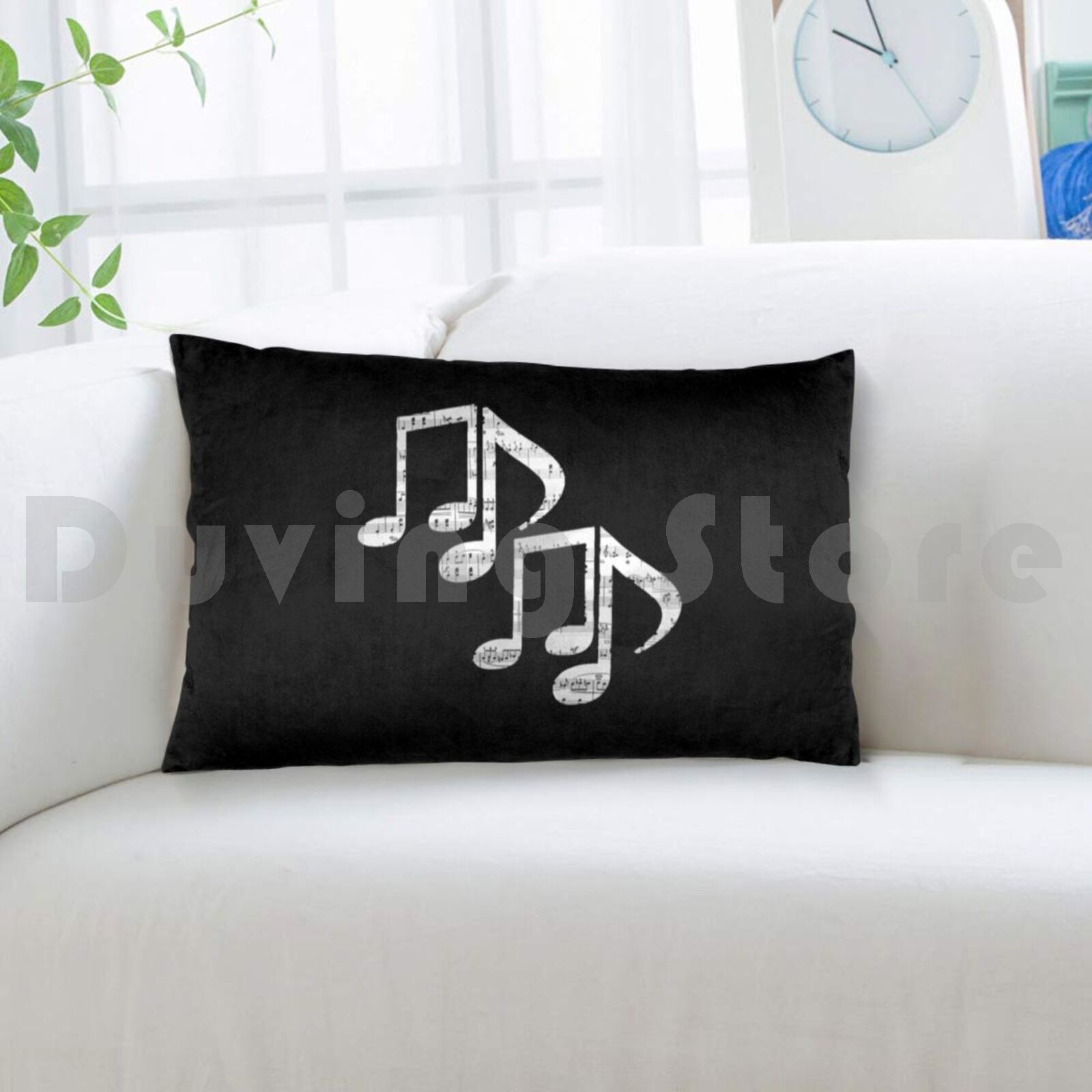 Kissenbezug mit Musiknoten, be – Song With Musical Instrument Bewertung und Preis
