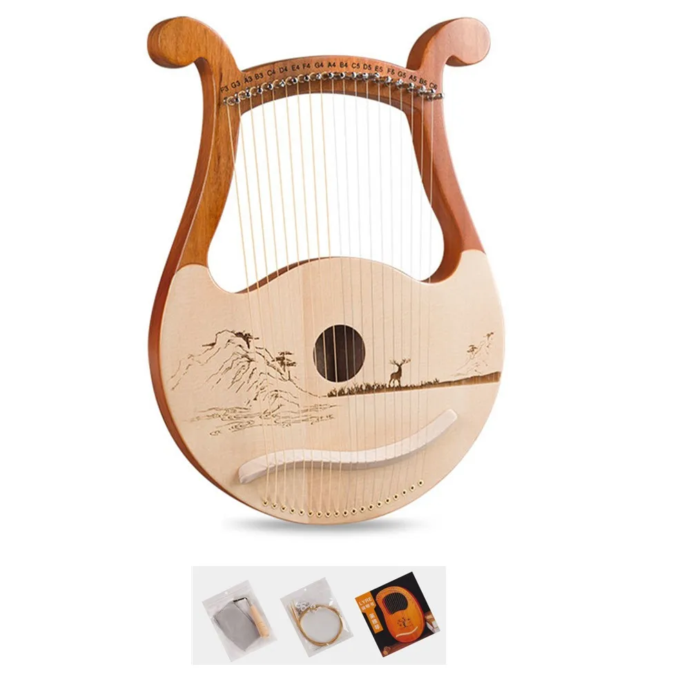Hochwertiges 19-saitiges Lyra- – Musical Instrument Lyre Bewertung und Preis