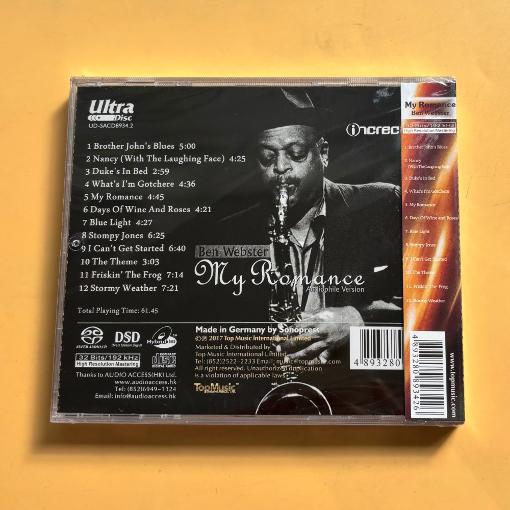Ben Webster My Romance Jazz CD – Musical Instrument Jazz Bewertung und Preis